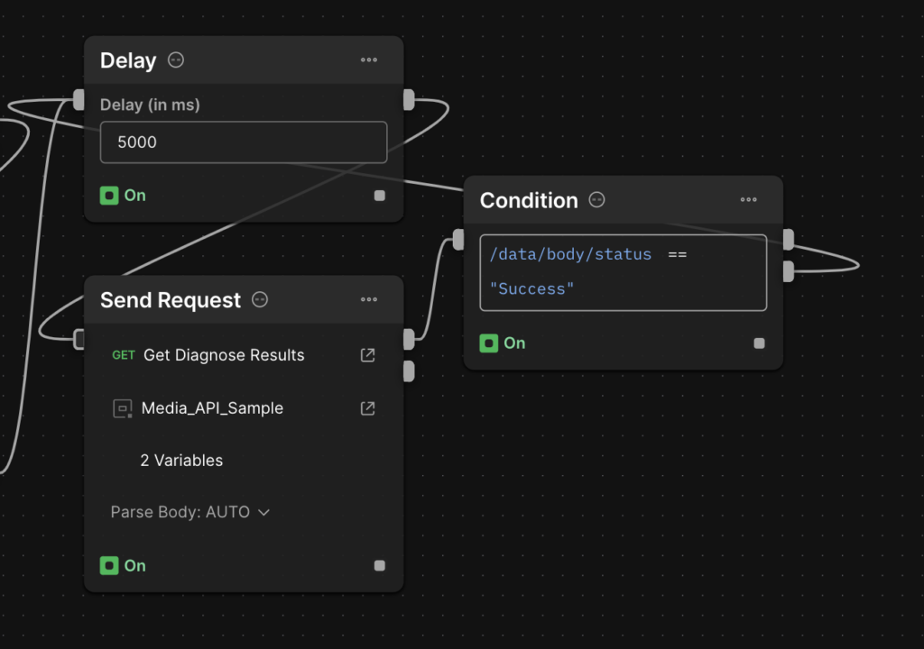 Add postman flows delay and conditions