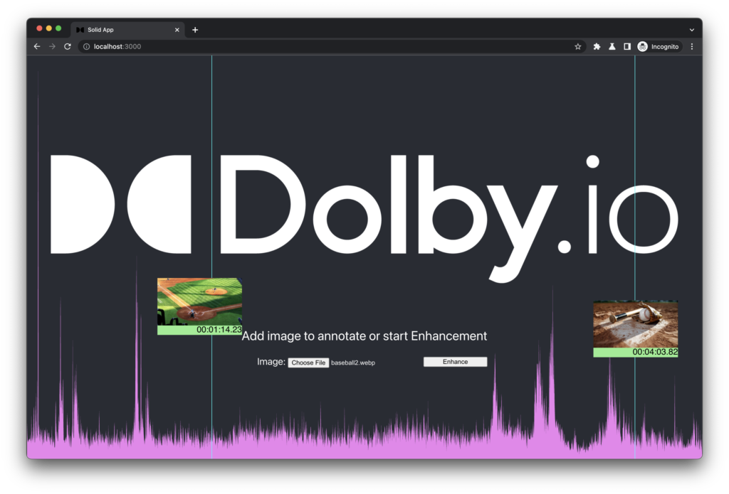 Dolby.io Wavesurfer Konva
