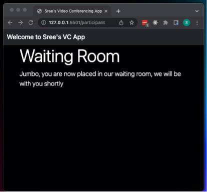 Participant view demo