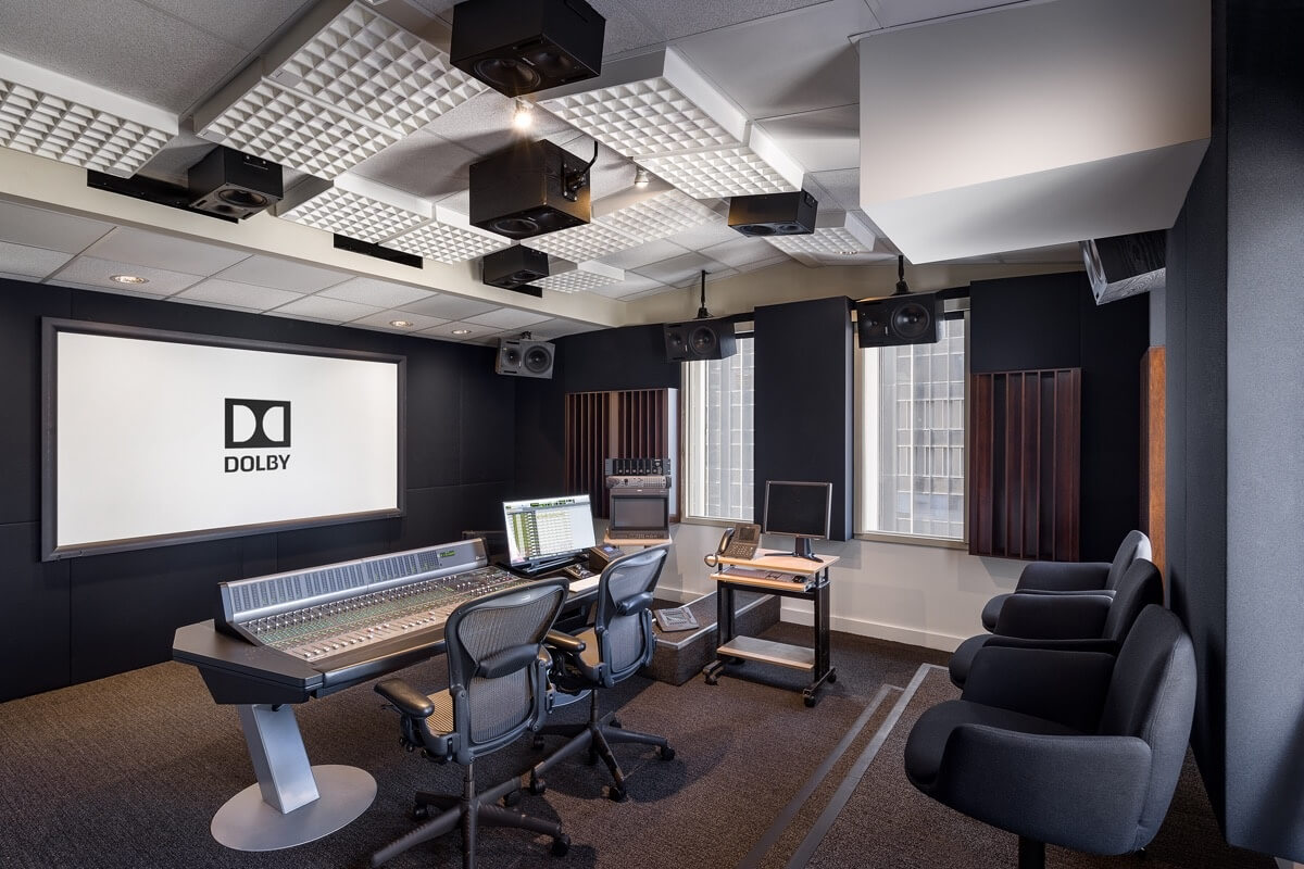 Mixing lab at Dolby New York