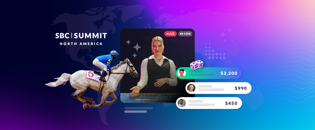  live casino and live horse race betting ui elements