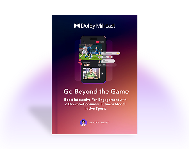 Go Beyond the Game Fan Engagement ebook cover with live sports with social interaction featured on the cover